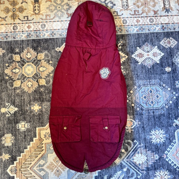 Canada Pooch Dog Sherpa Lined Jacket With Fur Lined Hood Size 24 Inches - Picture 5 of 12